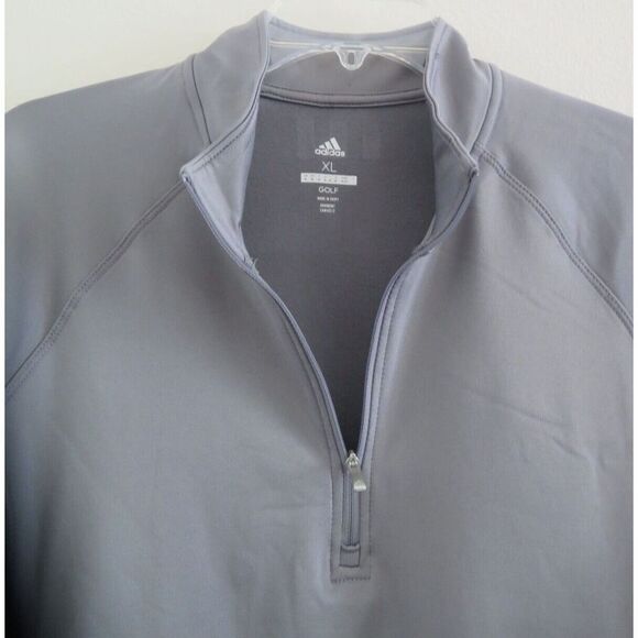 adidas ADVW0020 Women's Sz XL Gray 230G Fleece 1/4 Zip Fleece L/S Pullover - Picture 5 of 8
